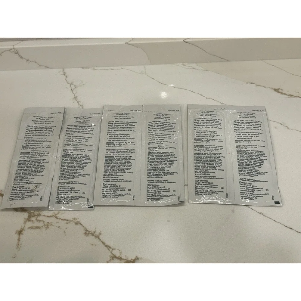 Clairol Herbal Essences Intensive Blends Normal Hair Shampoo Conditioner Samples
